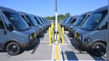 Amazon Electric Delivery Vehicles charging